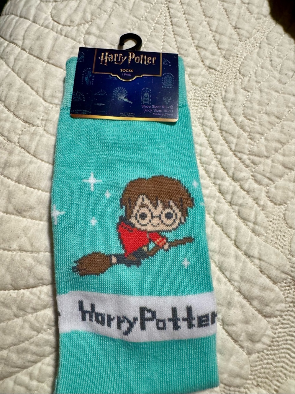 Warner Bros. Harry Potter Mint Green Crew Socks
